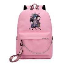 Рюкзак Магическая битва (Jujutsu Kaisen) розовый с цепью №1