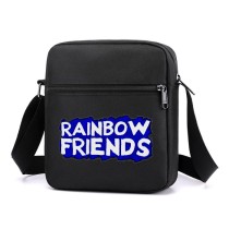 Сумка через плечо с логотипом Радужные друзья (Rainbow Friends) черная №1