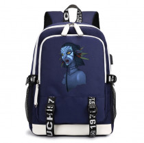 Рюкзак Аватар Нейтири (Avatar) синий с USB-портом №1