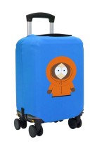 Чехол на чемодан L - Кенни Маккормик (South Park) синий №2