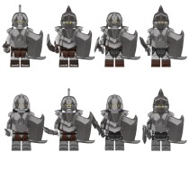 Набор из 8 минифигурок Орки Урук-хаи - Властелин колец (совместимы с лего)
