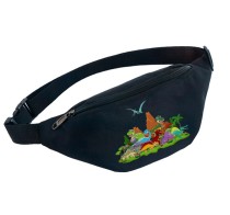 Поясная сумка Динозавры (Jurassic Park) черная №3