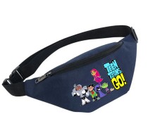 Поясная сумка Юные титаны (Teen Titans GO) синяя №1