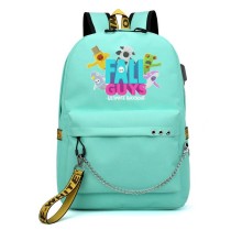 Рюкзак Фол Гайс (Fall Guys) бирюзовый с цепью №2