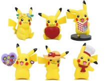 Набор из 6 фигурок Пикачу - Pikachu