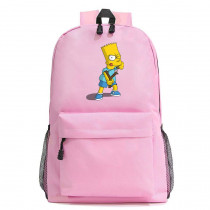 Рюкзак Барт Симпсон (The Simpsons) розовый №5