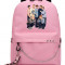 Рюкзак BTS розовый с цепью №3