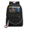 Рюкзак персонажи из игры Disney Speedstorm черный с цепью №3