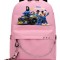 Рюкзак Команда гонщиков (Disney Speedstorm) розовый с цепью №1